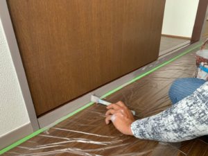 愛知県名古屋市名東区 マンション ドア塗装工事【オンソー有限会社】