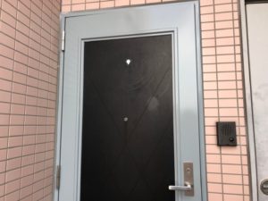 愛知県名古屋市名東区 マンション ドア塗装工事【オンソー有限会社】
