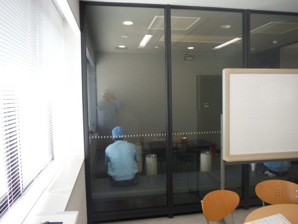愛知県名古屋市 オフィスビル リフレッシュルーム 内装工事【オンソー有限会社】